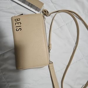 BEIS Travel Wallet BNWT Beige